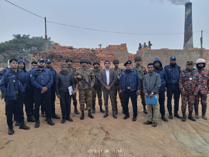 চলছে অবৈধ ইটভাটা, পলিথিন ও বায়ুদূষণ বিরোধী অভিযান